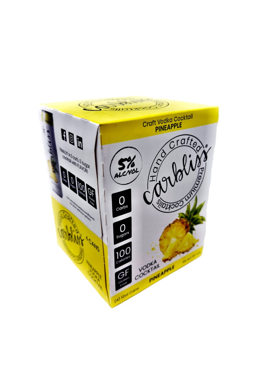 CARBLISS PINEAPPLE 4 PACK CAN