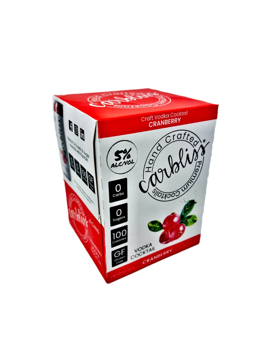CARBLISS CRANBERRY 4 PACK CAN