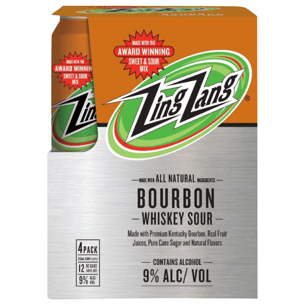 ZING ZANG 4PKC RTD BOURBON WHISKEY SOUR 12OZ