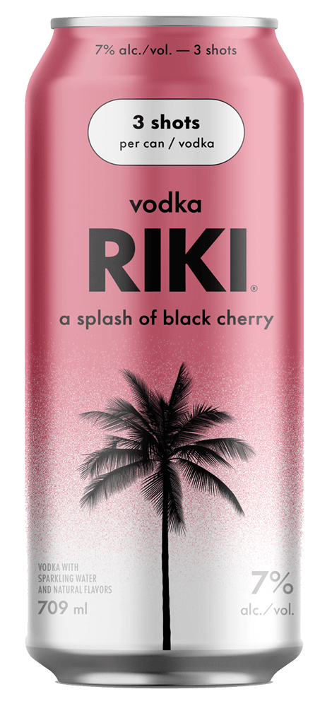 RIKI VODKA SPLASH OF BLACK CHERRY 4PK 12OZ