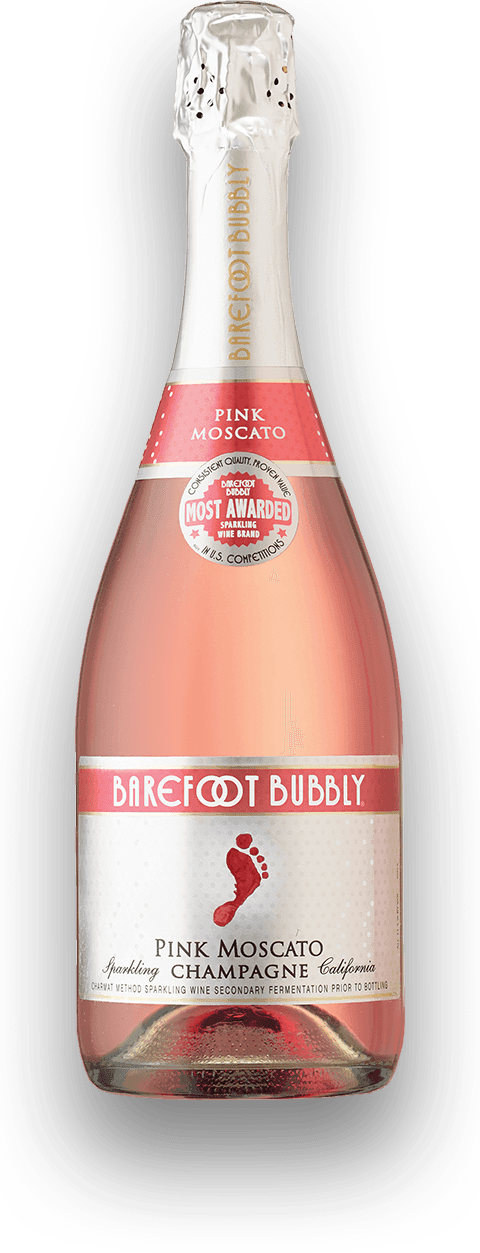 BAREFOOT BUBBLY PINK MOSCATO 750ML
