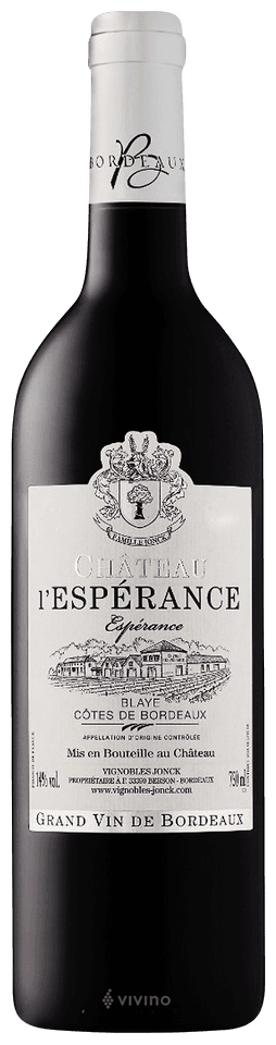 CHATEAU L'ESPERANCE BLAYE COTES DE BORDEAUX 750ML